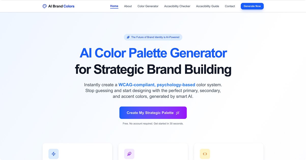 Free AI Brand Color Generator | Auto Color Palettes - Ai Branding Generator Free
